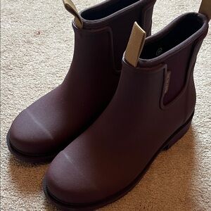 Merry People cherry rain boots size 7.5